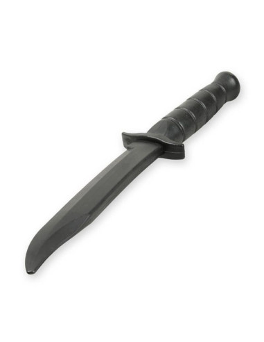 Gumowy nóż treningowy atrapa noża, czarny  - arw-5051