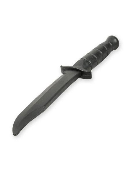Gumowy nóż treningowy atrapa noża, czarny  - arw-5051