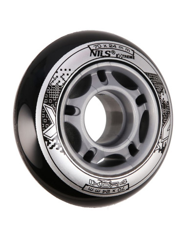 Pu 70x24 82a czarne kółka (4 szt.) nils extreme