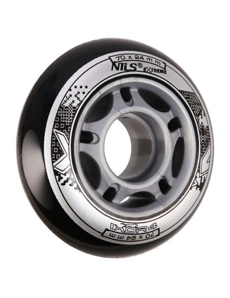 Pu 70x24 82a czarne kółka (4 szt.) nils extreme