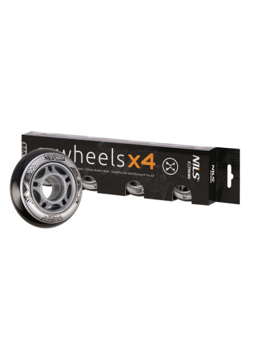 Pu 70x24 82a czarne kółka (4 szt.) nils extreme