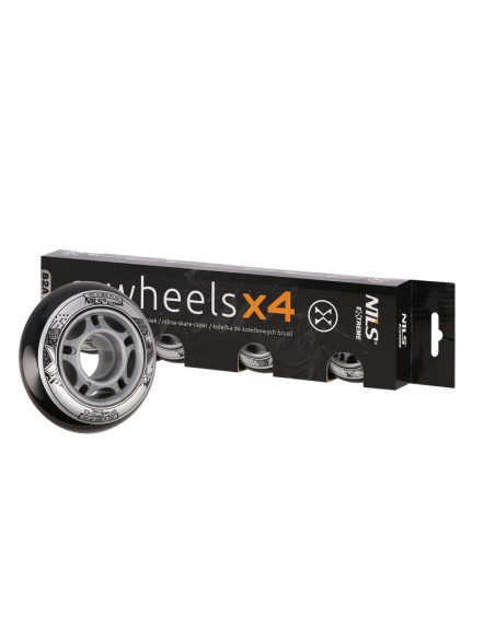 Pu 70x24 82a czarne kółka (4 szt.) nils extreme