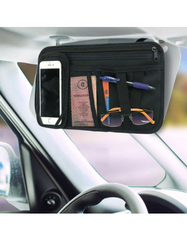 Organizer schowek samochodowy na osłonę przeciwsłoneczą dunlop