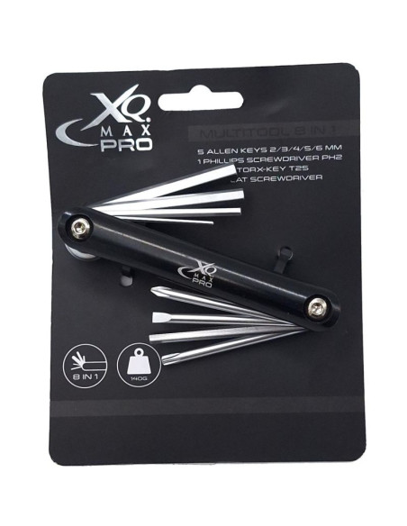 Zestaw narzędzi do naprawy roweru 8w1 xqmax pro czarny