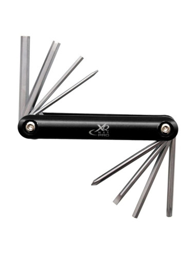 Zestaw narzędzi do naprawy roweru 8w1 xqmax pro czarny