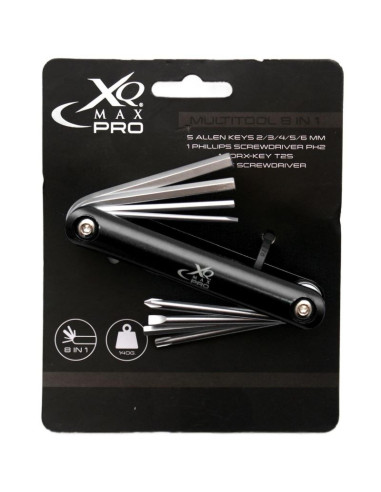 Zestaw narzędzi do naprawy roweru 8w1 xqmax pro czarny