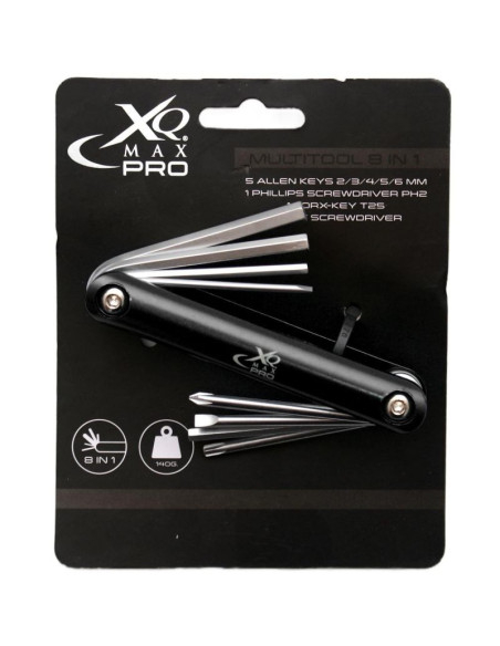 Zestaw narzędzi do naprawy roweru 8w1 xqmax pro czarny