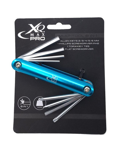 Zestaw narzędzi do naprawy roweru 8w1 xqmax pro niebieski