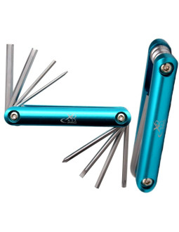 Zestaw narzędzi do naprawy roweru 8w1 xqmax pro niebieski 2