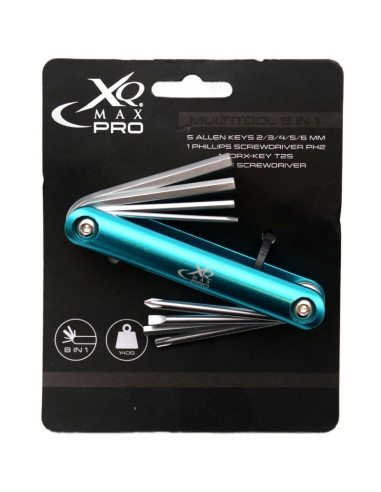 Zestaw narzędzi do naprawy roweru 8w1 xqmax pro niebieski