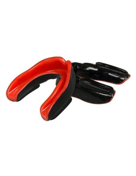 Żelowy ochraniacz na zęby + pudełko - czarno-czerwony | geltech