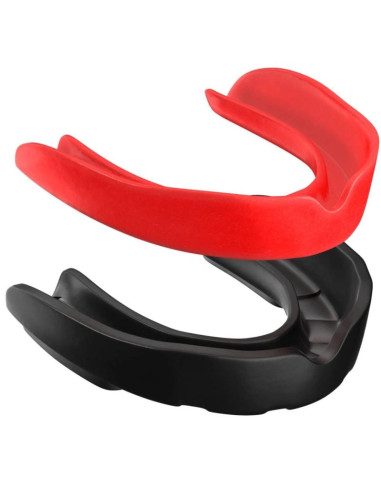 Żelowy ochraniacz na zęby + pudełko - czarno-czerwony | geltech