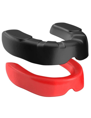 Żelowy ochraniacz na zęby + pudełko - czarno-czerwony | geltech