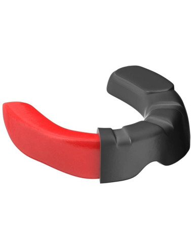 Żelowy ochraniacz na zęby + pudełko - czarno-czerwony | geltech