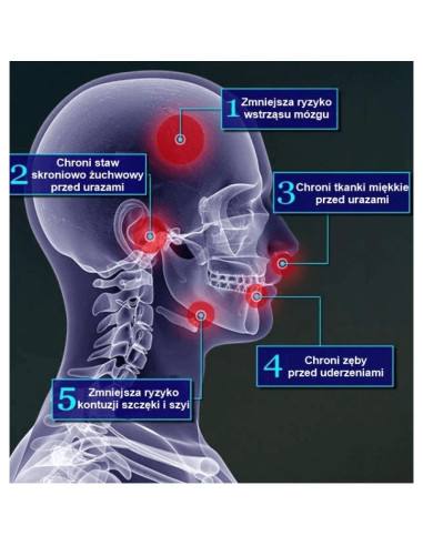 Żelowy ochraniacz na zęby + pudełko - czarno-czerwony | geltech