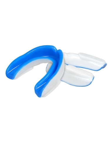 Żelowy ochraniacz na zęby + pudełko - biało-niebieski | geltech