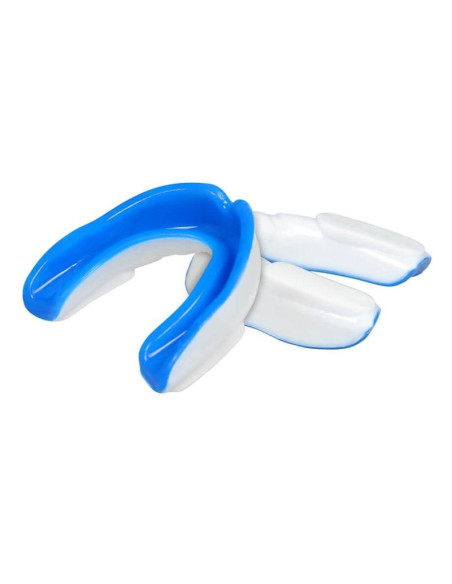 Żelowy ochraniacz na zęby + pudełko - biało-niebieski | geltech