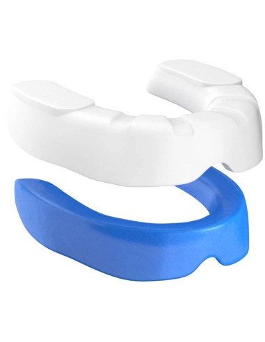 Żelowy ochraniacz na zęby + pudełko - biało-niebieski | geltech