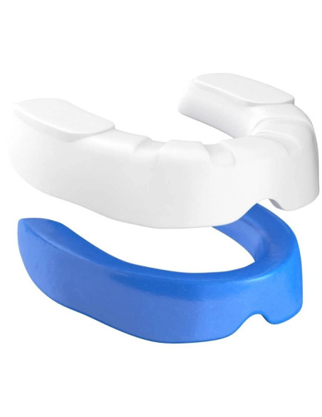 Żelowy ochraniacz na zęby + pudełko - biało-niebieski | geltech