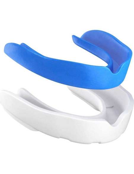 Żelowy ochraniacz na zęby + pudełko - biało-niebieski | geltech