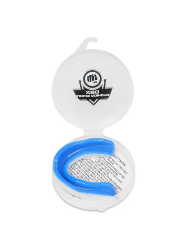 Żelowy ochraniacz na zęby + pudełko - biało-niebieski | geltech