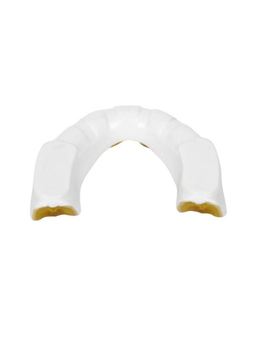 Żelowy ochraniacz na zęby + pudełko - biało-złoty | geltech