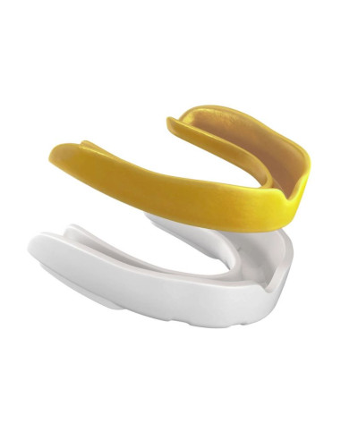 Żelowy ochraniacz na zęby + pudełko - biało-złoty | geltech