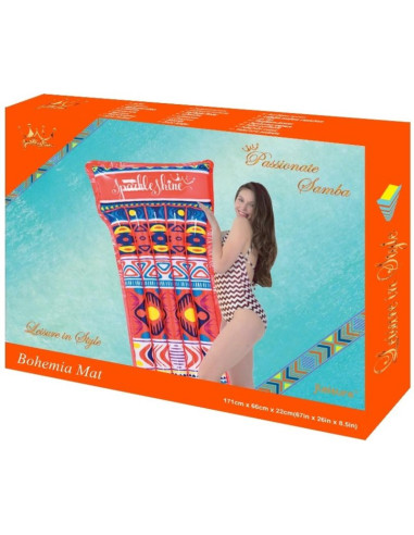 Materac dmuchany plażowy boho 171x66x22cm 33116