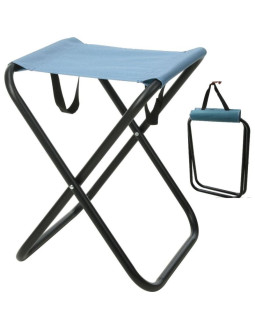 Krzesło wędkarskie turystyczne taboret składany z uchwytem redcliffs niebieski