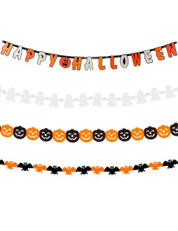 Zestaw dekoracyjny happy halloween 14 elementów 2