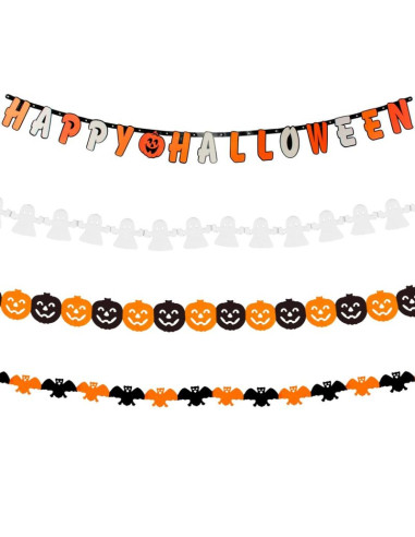 Zestaw dekoracyjny happy halloween 14 elementów