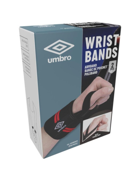 Opaska elastyczna nadgarstek kpl 2 szt umbro czerwony