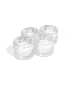 Kółka do fiszki 59x46 mm półprzezroczyste białe 2