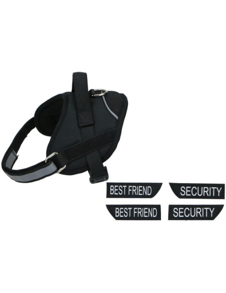 Szelki dla psa z tasmą odblaskową 37 - 49 cm small