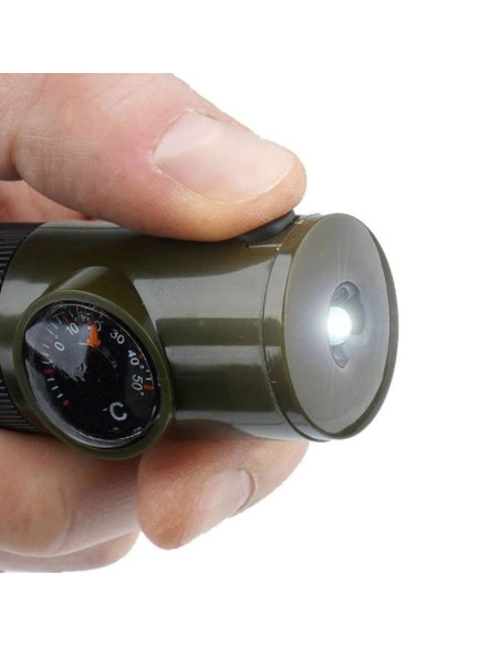 Gwizdek survivalowy mil-tec 6w1 - zielony 16328401