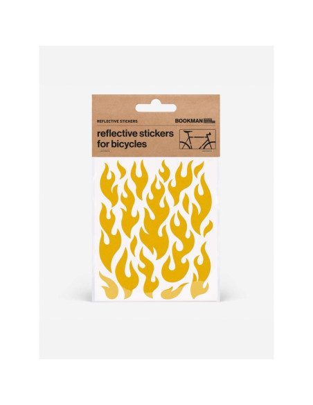 Naklejka bookman reflective stickers flames