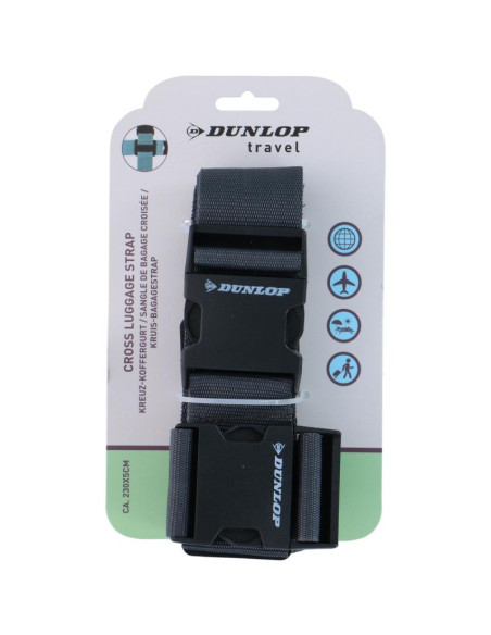 Uniwersalny pas zabezpieczający do bagażu  230x5cm  zestaw 2 szt dunlop szary