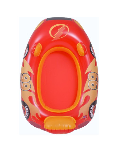 Dmuchana łódka auto do pływania 86x60,5cm 37621 pomarańczowa