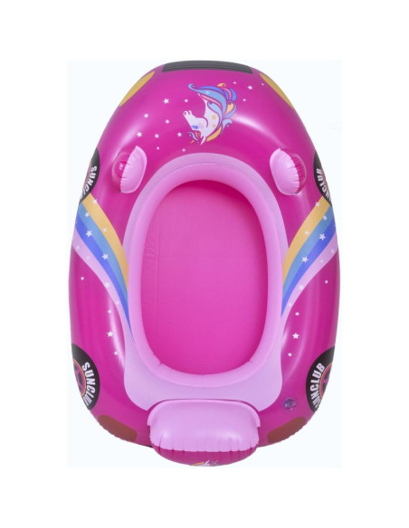 Dmuchana łódka auto do pływania 86x60,5cm 37621 różowa
