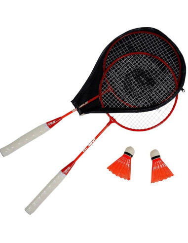 Zestaw do badmintona w pokrowcu red orange enero 105