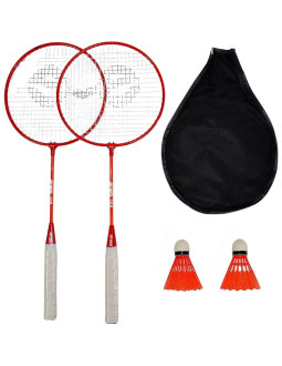 Zestaw do badmintona w pokrowcu red orange enero 105 2
