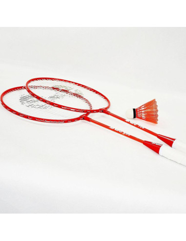 Zestaw do badmintona w pokrowcu red orange enero 105