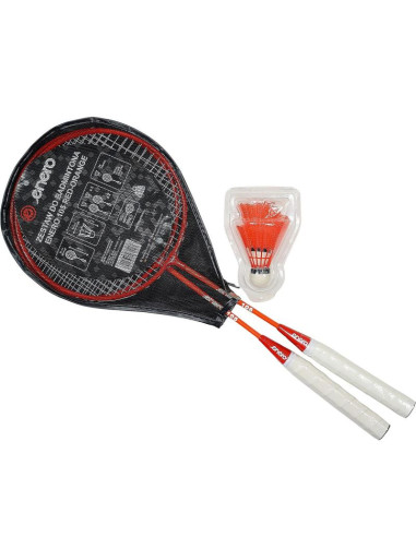 Zestaw do badmintona w pokrowcu red orange enero 105