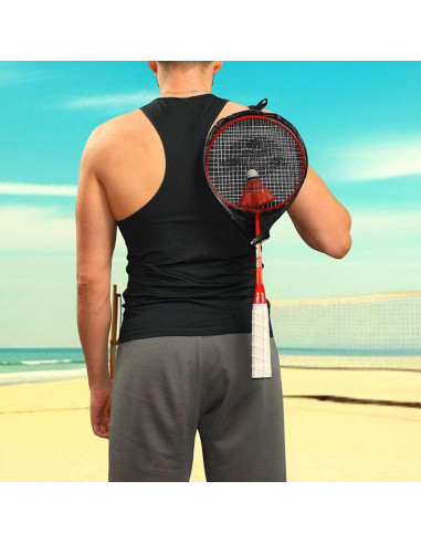 Zestaw do badmintona w pokrowcu red orange enero 105