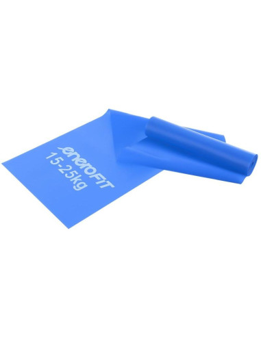 Taśma treningowa do ćwiczeń pilates 2000x150x0,550mm 15-25kg niebieska