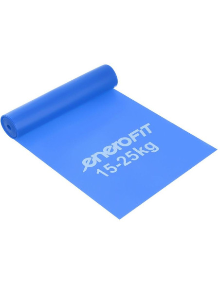 Taśma treningowa do ćwiczeń pilates 2000x150x0,550mm 15-25kg niebieska
