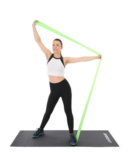 Taśma treningowa do ćwiczeń pilates 2000x150x0,550mm 15-25kg niebieska