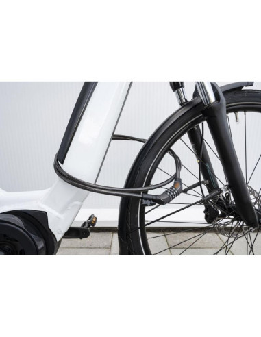 Zapięcie rowerowe linka na szyfr 10x900mm z uchwytem black+decker