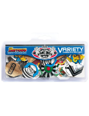 Zestaw piórek harrows system variety pack flights 10x3