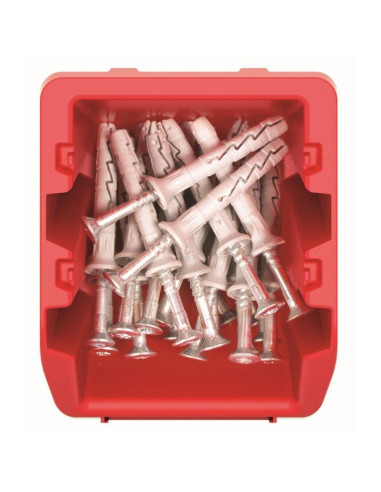 Zestaw pojemników kuwet warsztatowych bineer short 10szt czerwony kistenberg